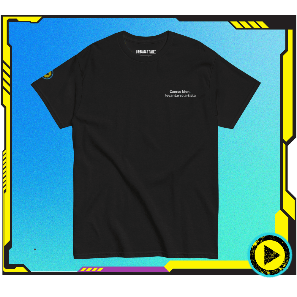 Camiseta clásica Urbanstart® "Caerse bien, levantarse artista" - Urbanstart